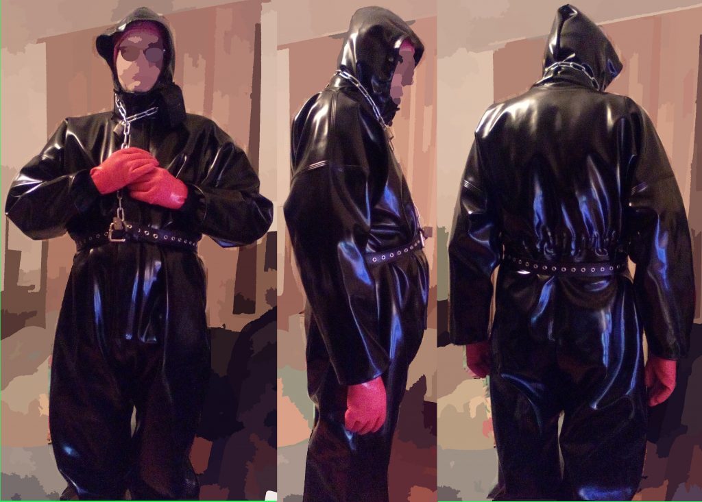 orja in extreme rainwear